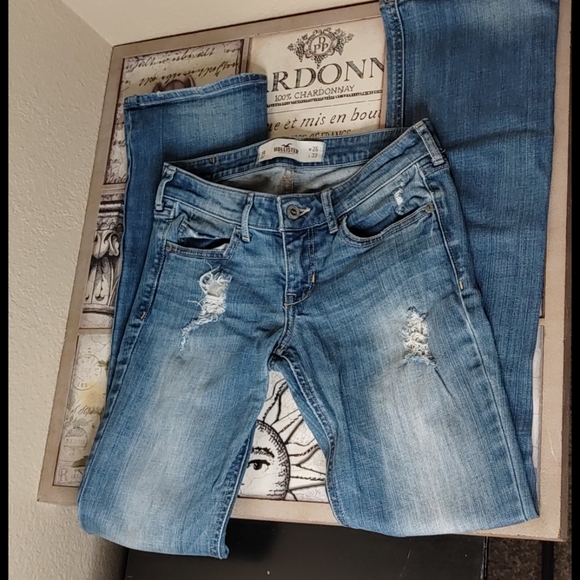Hollister Denim - Hollister Distressed Low Rise Bootcut Jeans